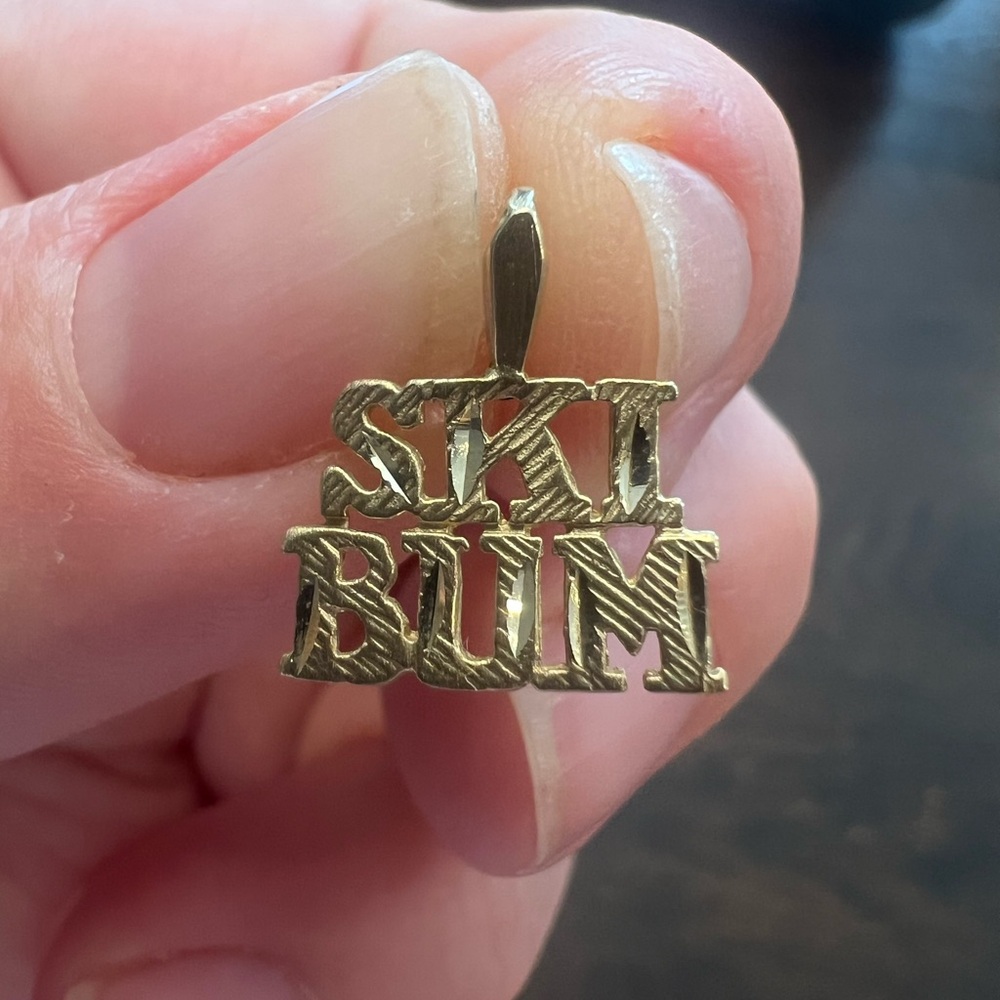 14K Gold “Ski Bum” Charm